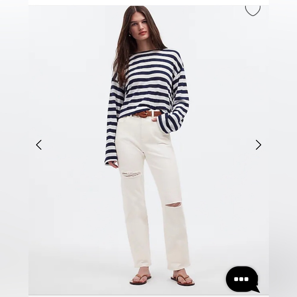 Madewell 90s straight Jean size 26 tile white: winter white